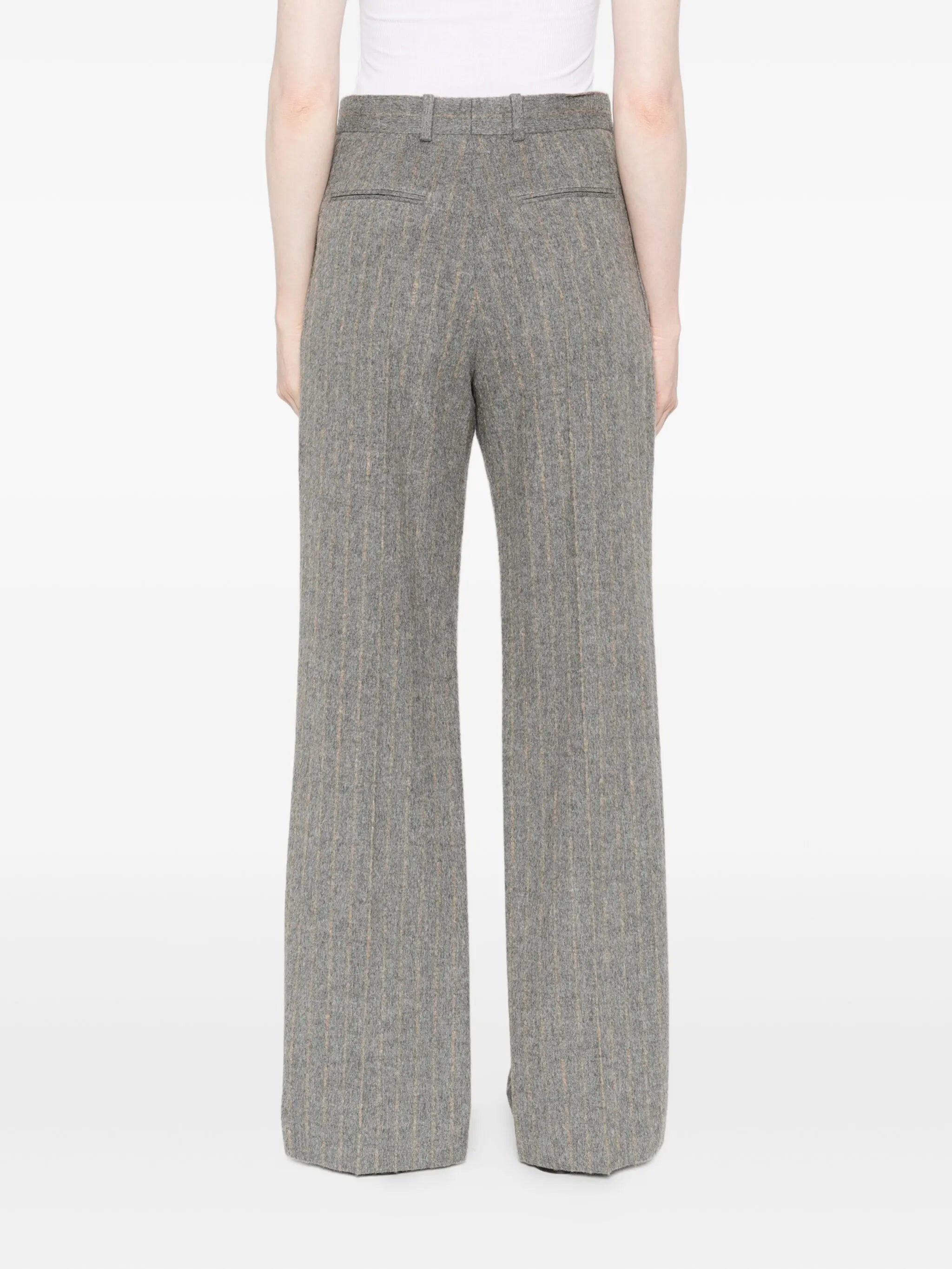 Carven Pinstripe Wool Trousers - 5