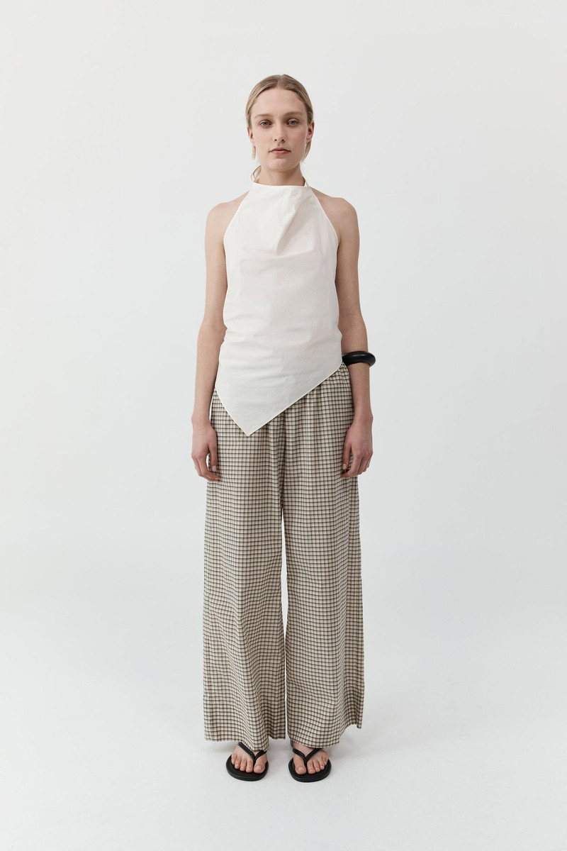 Cotton Check Relaxed Pant - Check 1