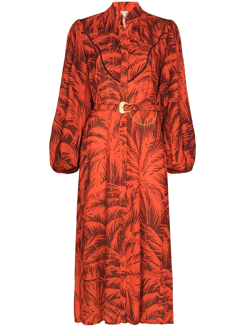 Remembering Us palm-print shirtdress - 1