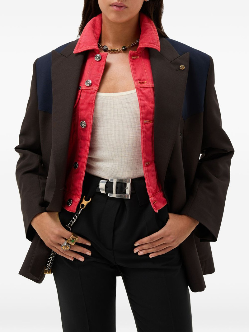 VERSACE wool-mohair blazer outlook