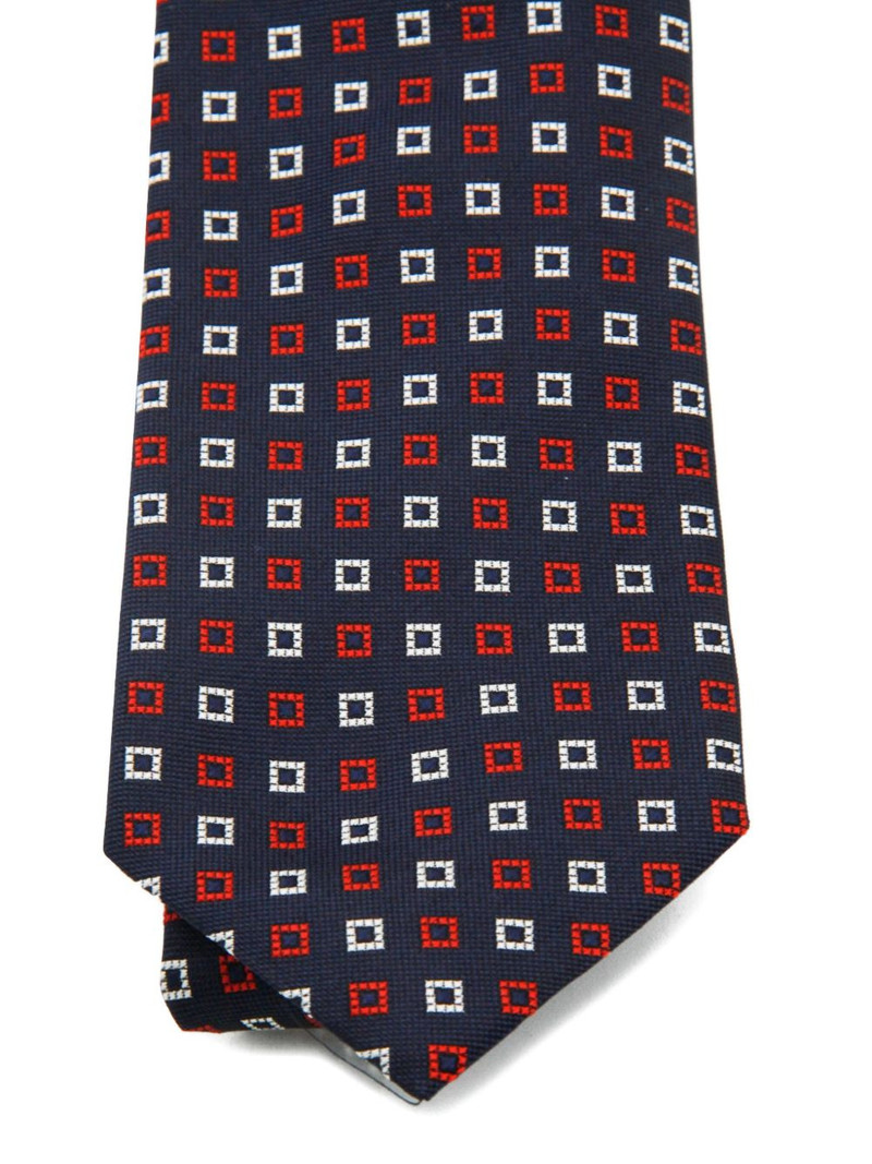 ZEGNA square-pattern tie outlook