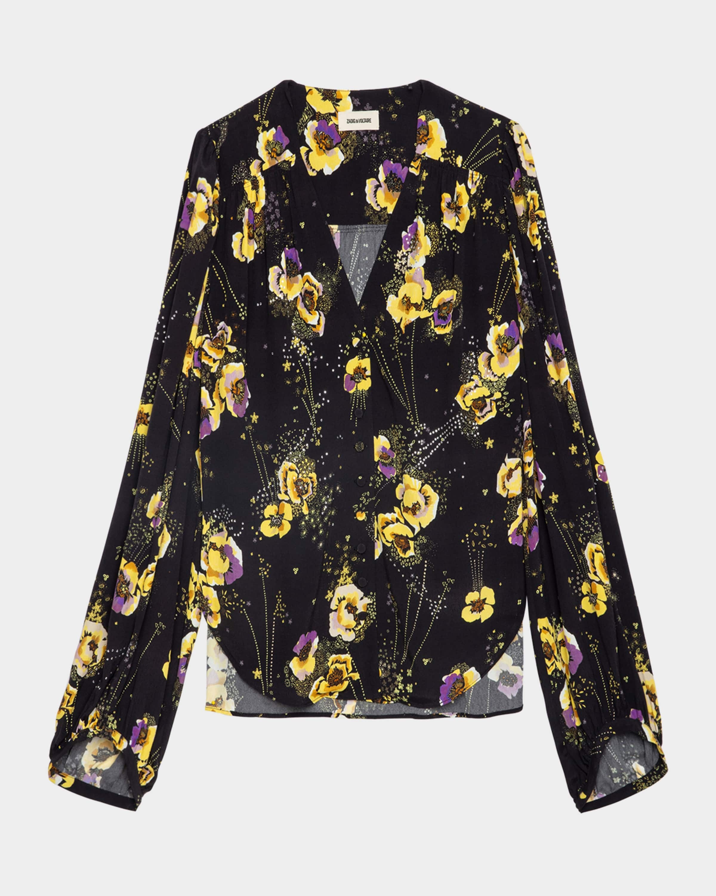 Turin Crepe Yoko Strass Blouse - 2