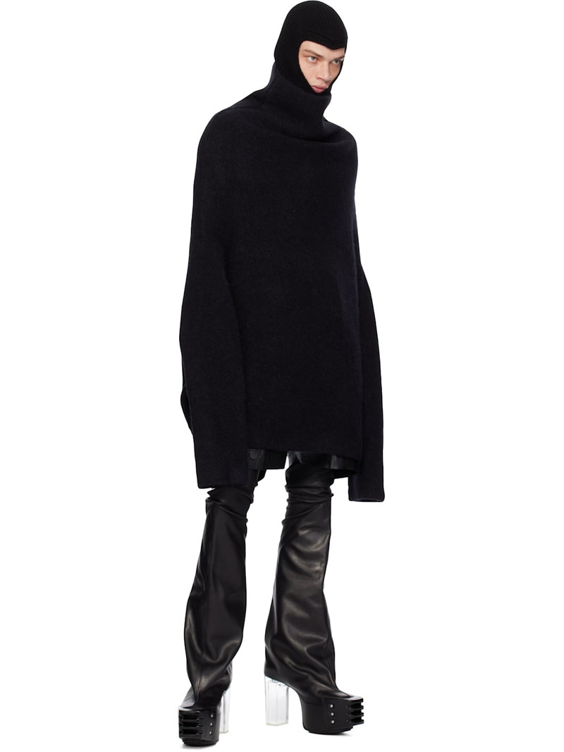 Rick Owens Black Porterville Shroud Turtleneck outlook
