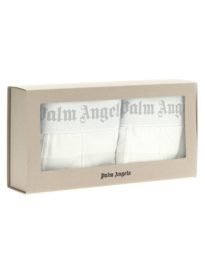 Palm Angels 2-Pack Logo Boxers Underwear, Body White outlook