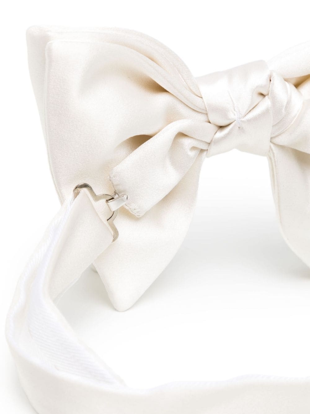 silk satin bow tie - 3