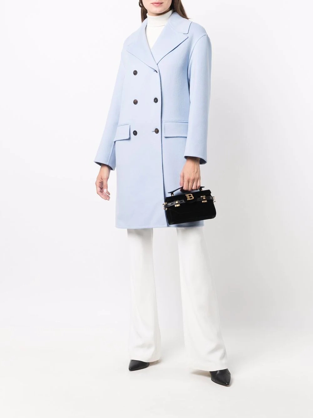 double-breasted button coat - 2