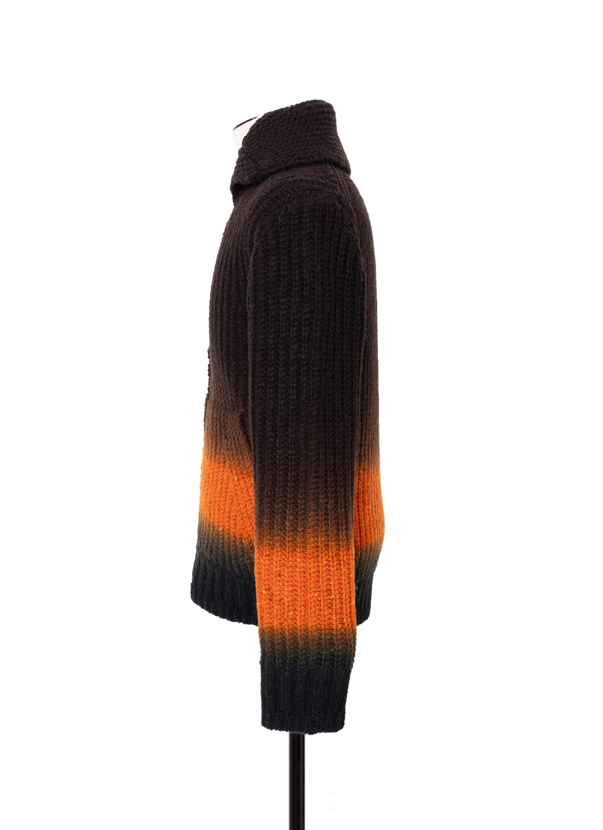 Garment Dye Wool Knit Cardigan - 2