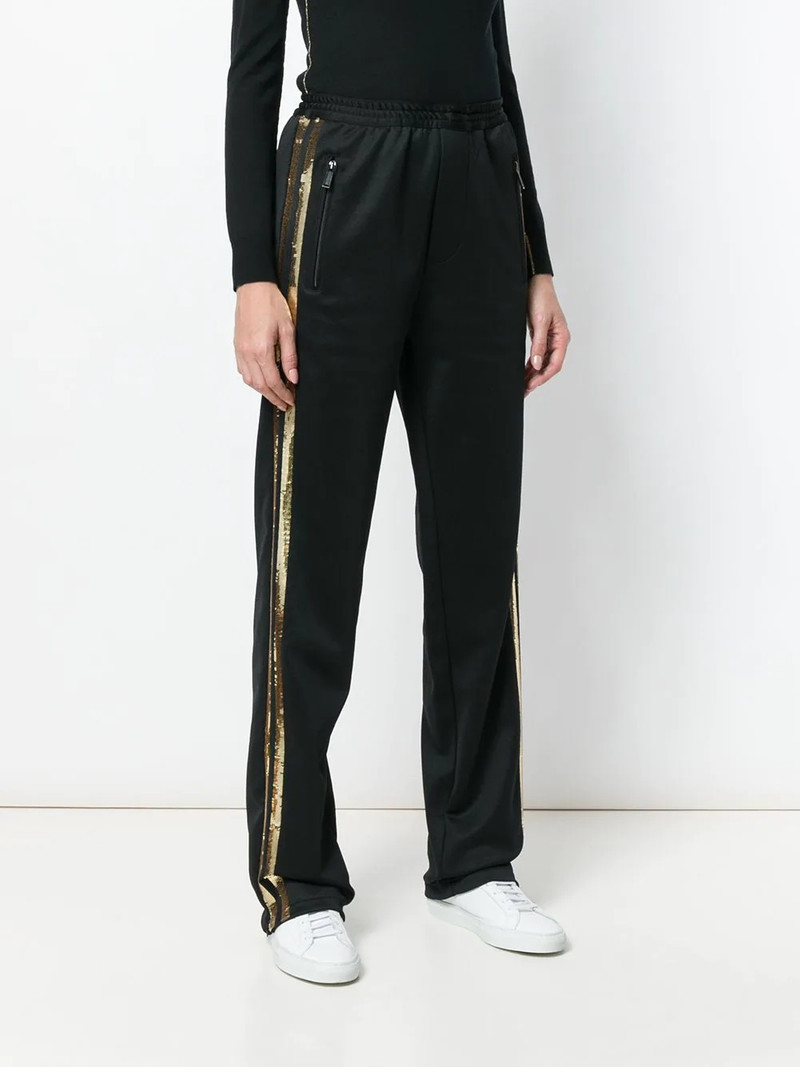 sequin embellished track pants 3