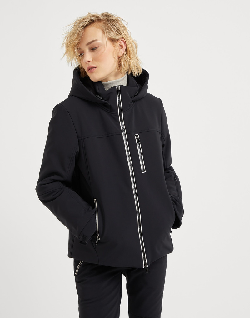 Bonded techno fabric hooded mountain jacket with Thermore® padding 1