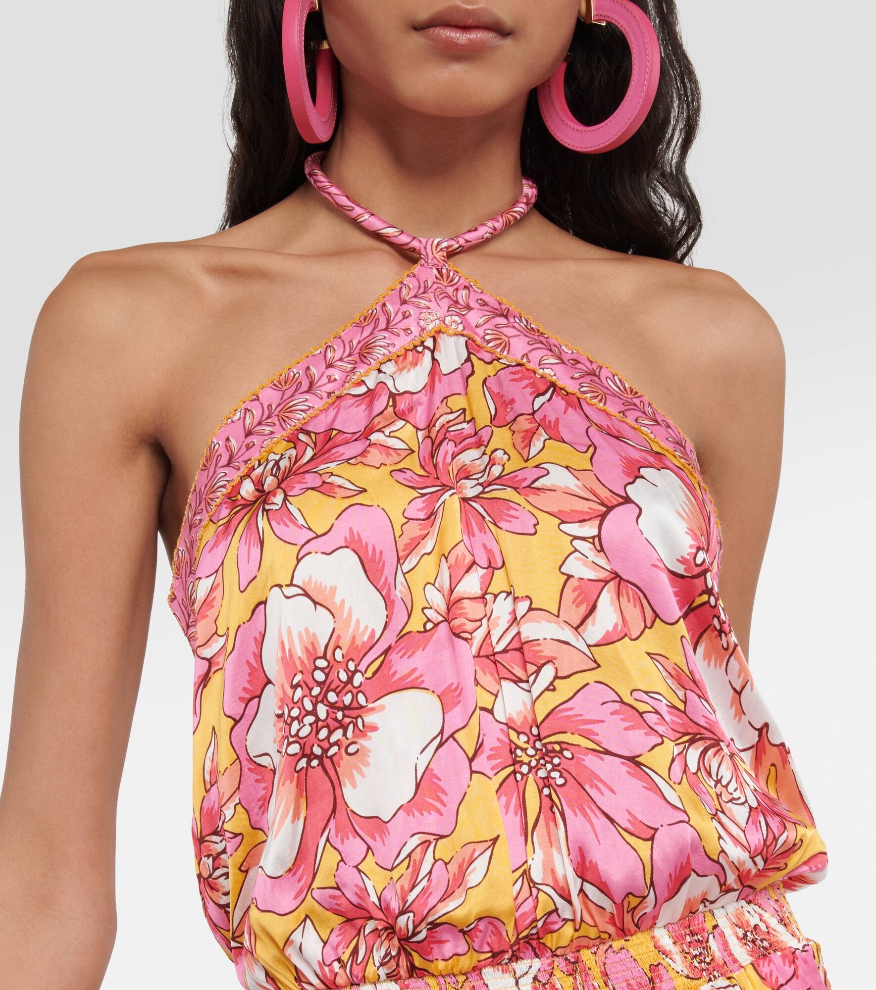 Isabelle printed halterneck jumpsuit - 4