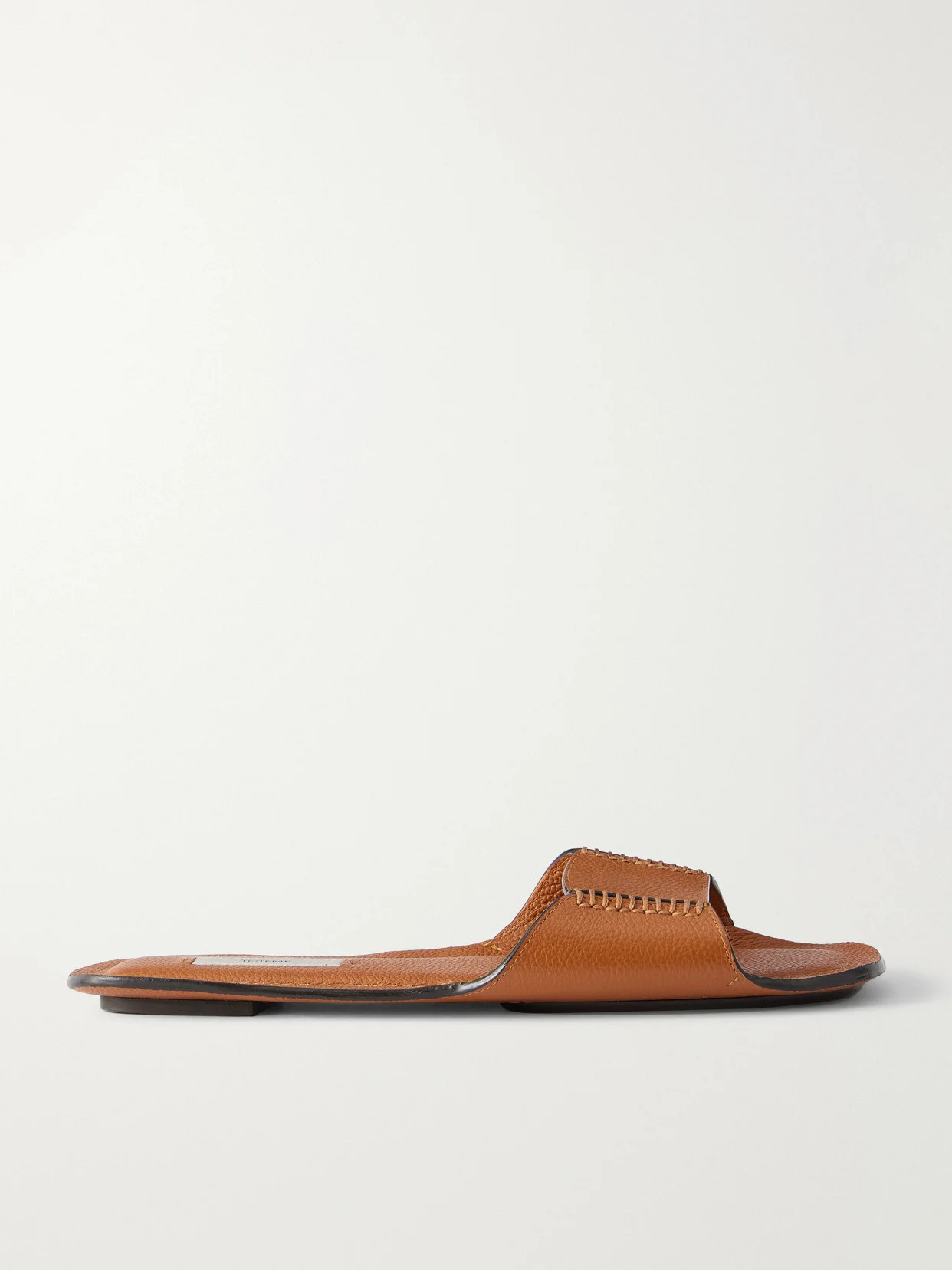 Textured-leather Slides - 1