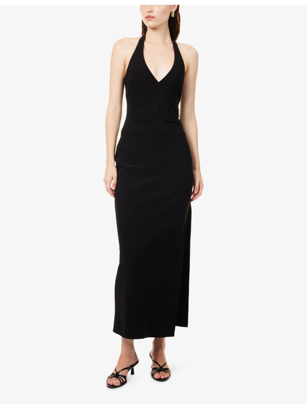 Ariven Halterneck Stretch-Woven Maxi Dress - 3