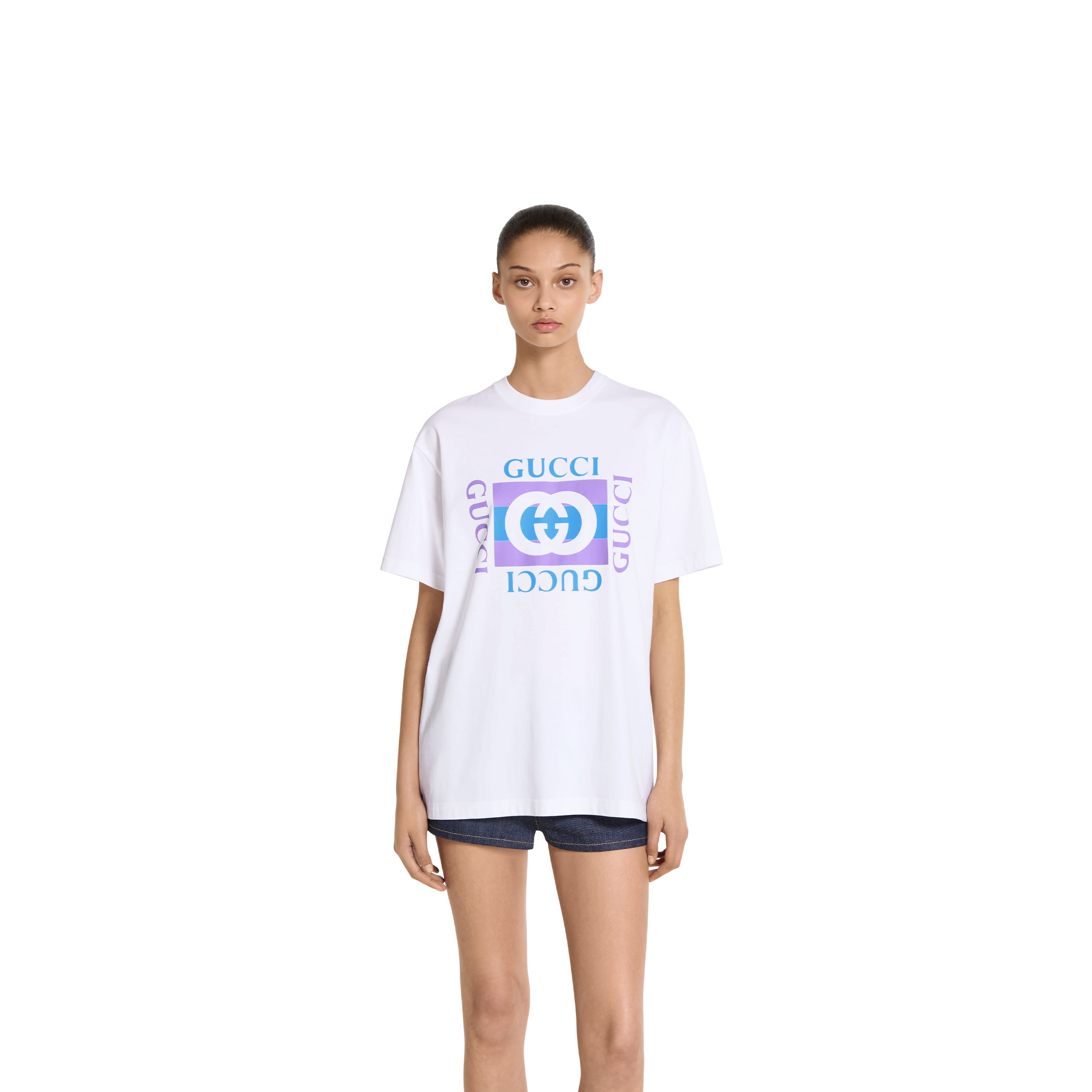 Cotton jersey T-shirt with print - 3