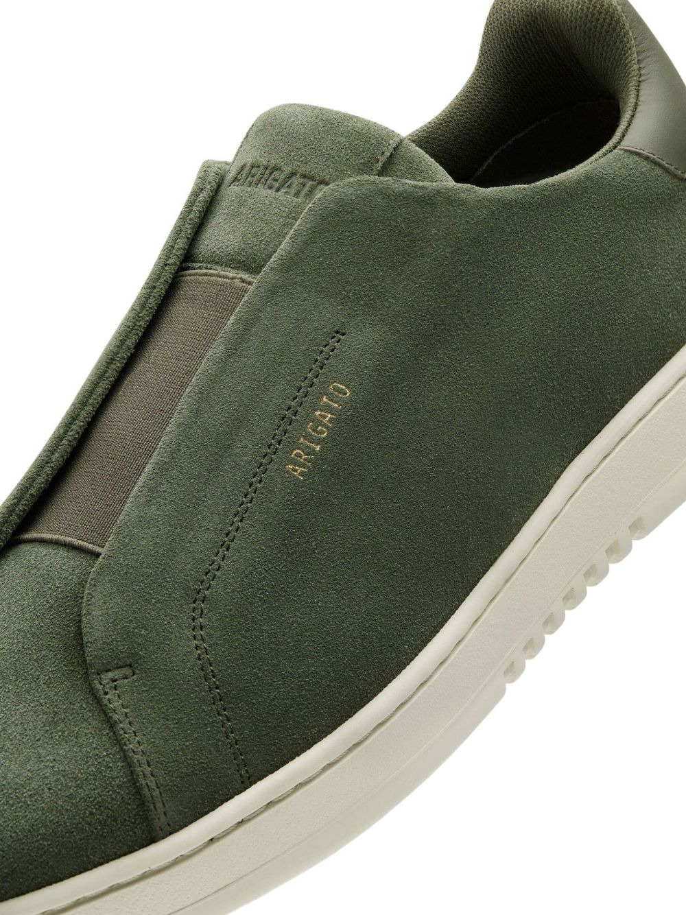 Dice Laceless elastic-panel suede-textured sneakers - 4