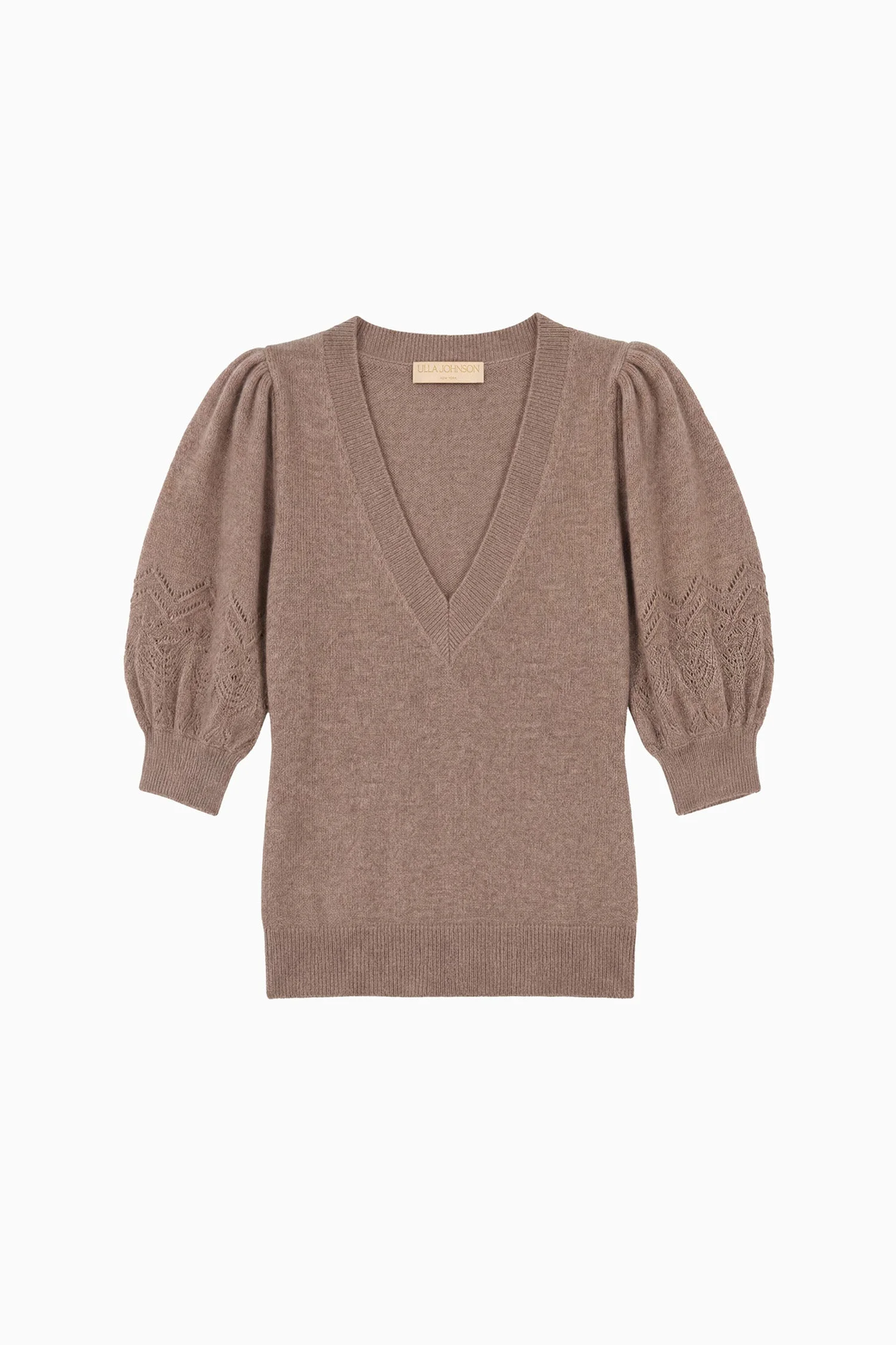 Reina Puff Cashmere Top - 1