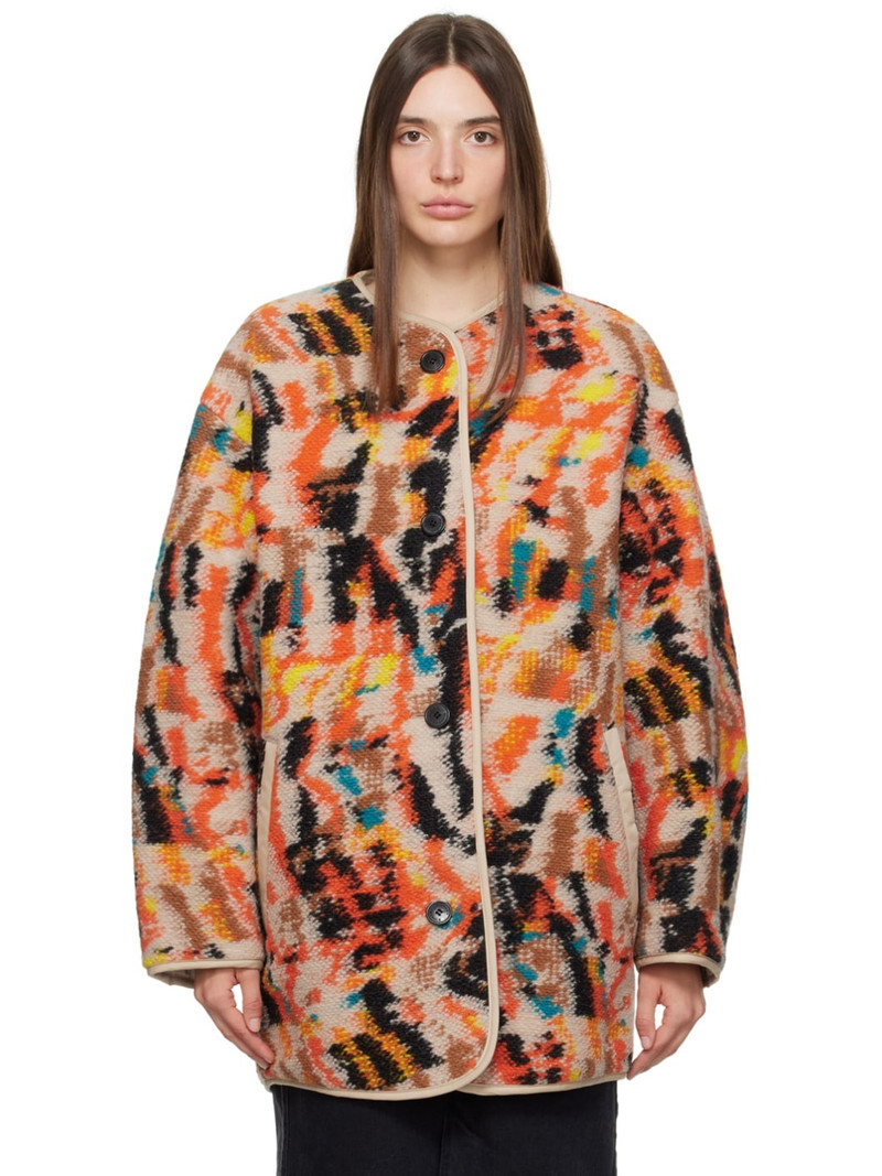Orange Himemma Reversible Coat 1