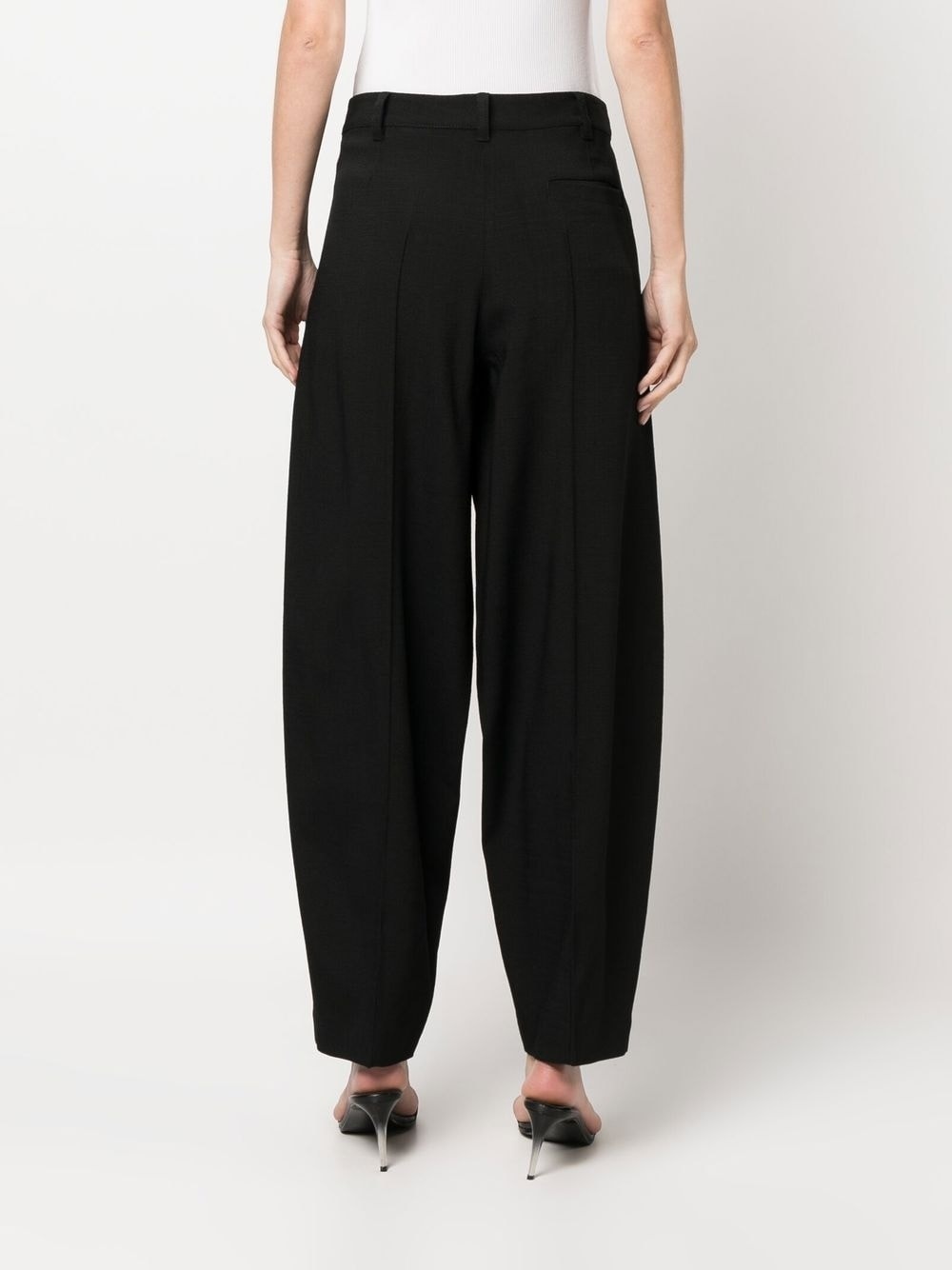 pleat-detail tailored trousers - 4