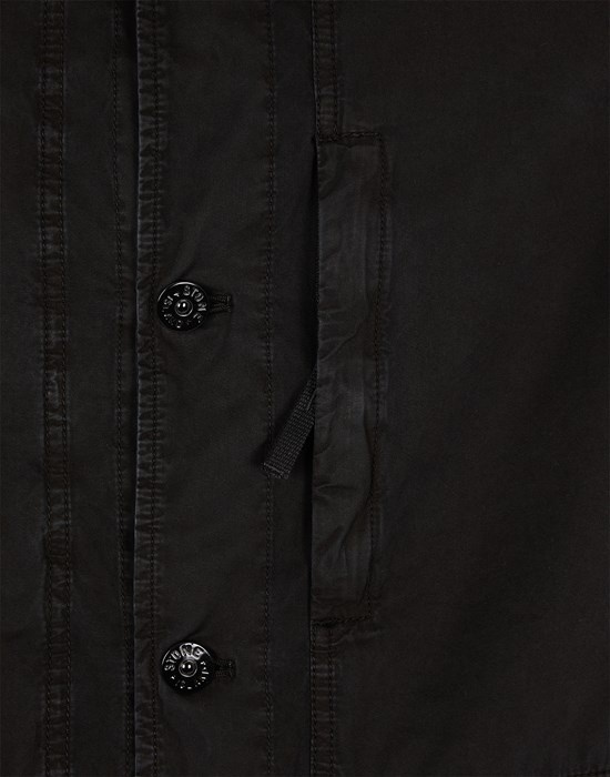 439WN BRUSHED COTTON CANVAS_GARMENT DYED 'OLD' EFFECT BLACK - 5