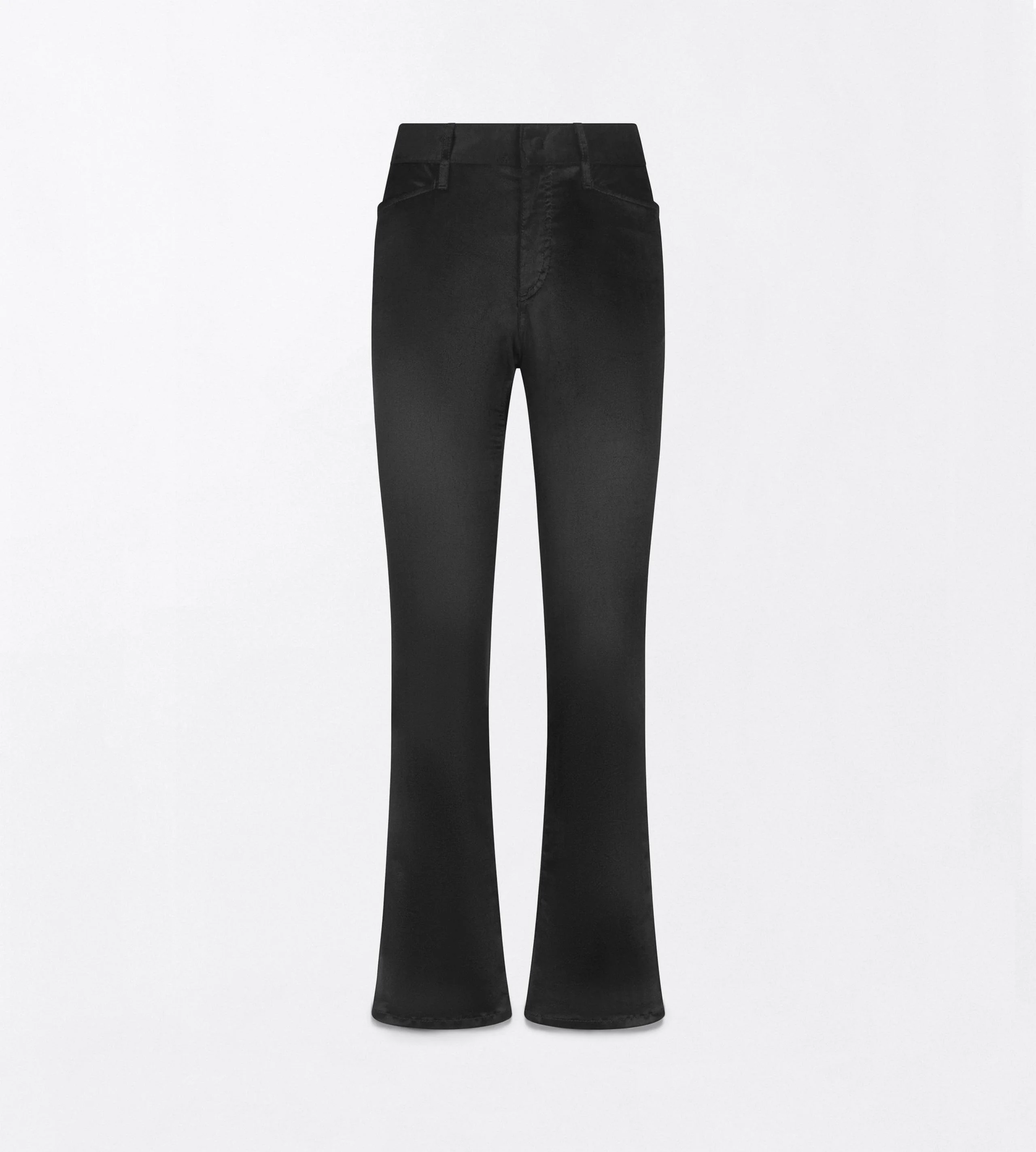 COMFORT VELVET SKINNY FLARE PANTS - 1