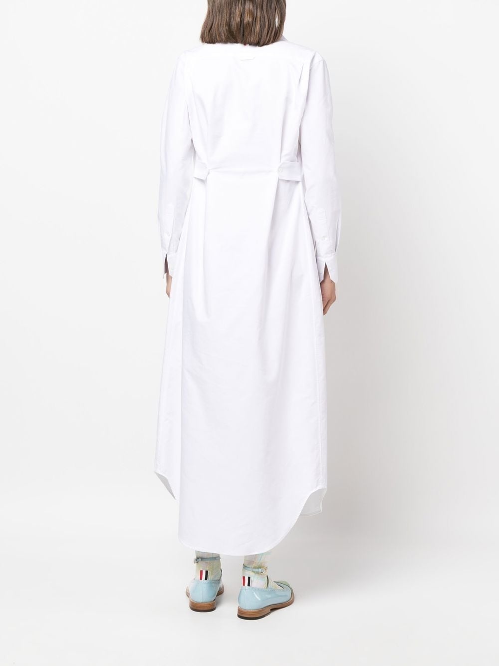tab-detail shirt dress - 4