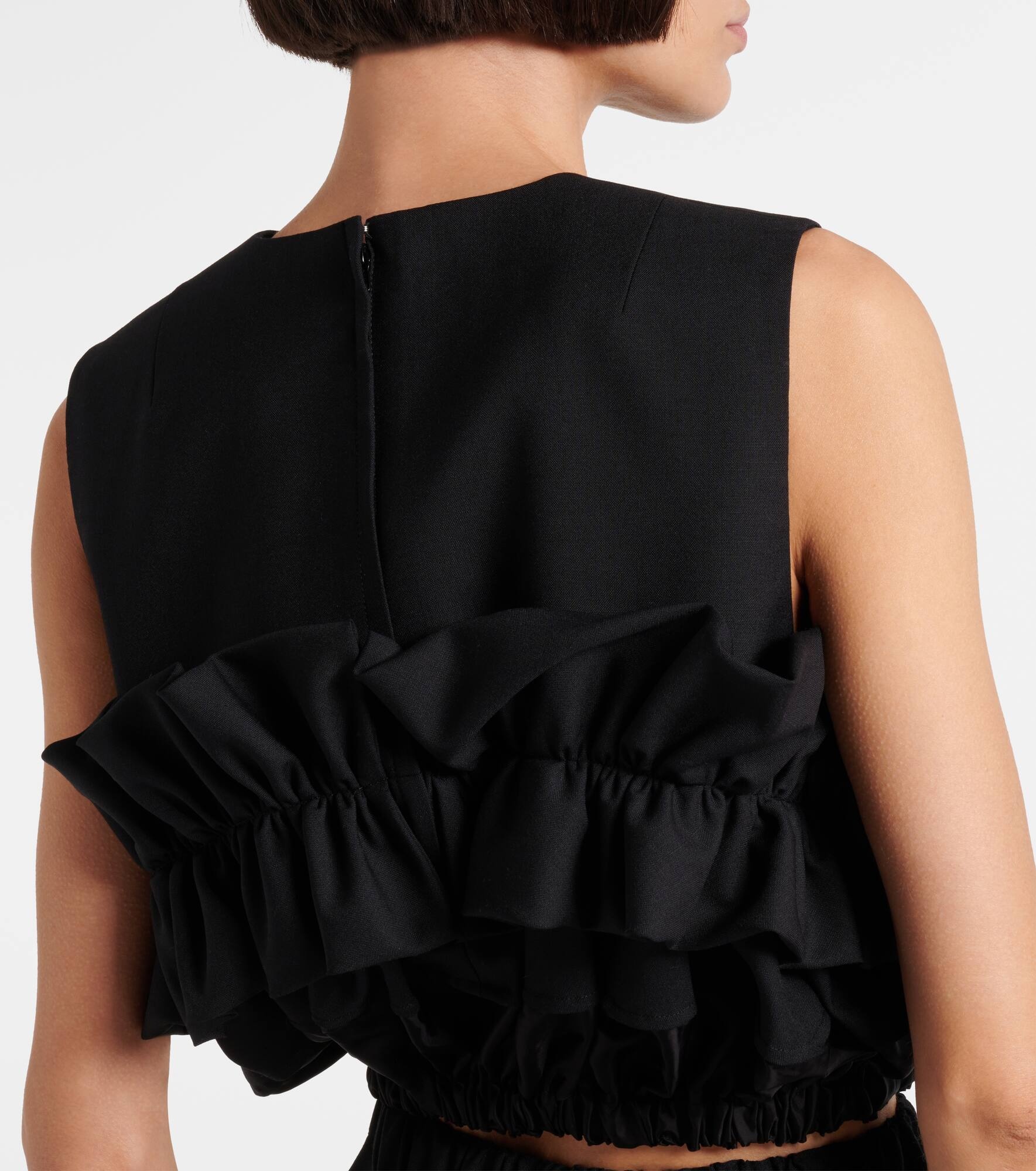 Ruffled wool top - 5
