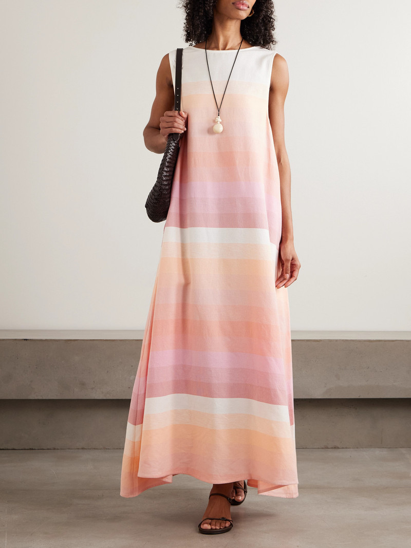 MARRAKSHI LIFE Striped Dégradé Cotton Maxi Dress outlook