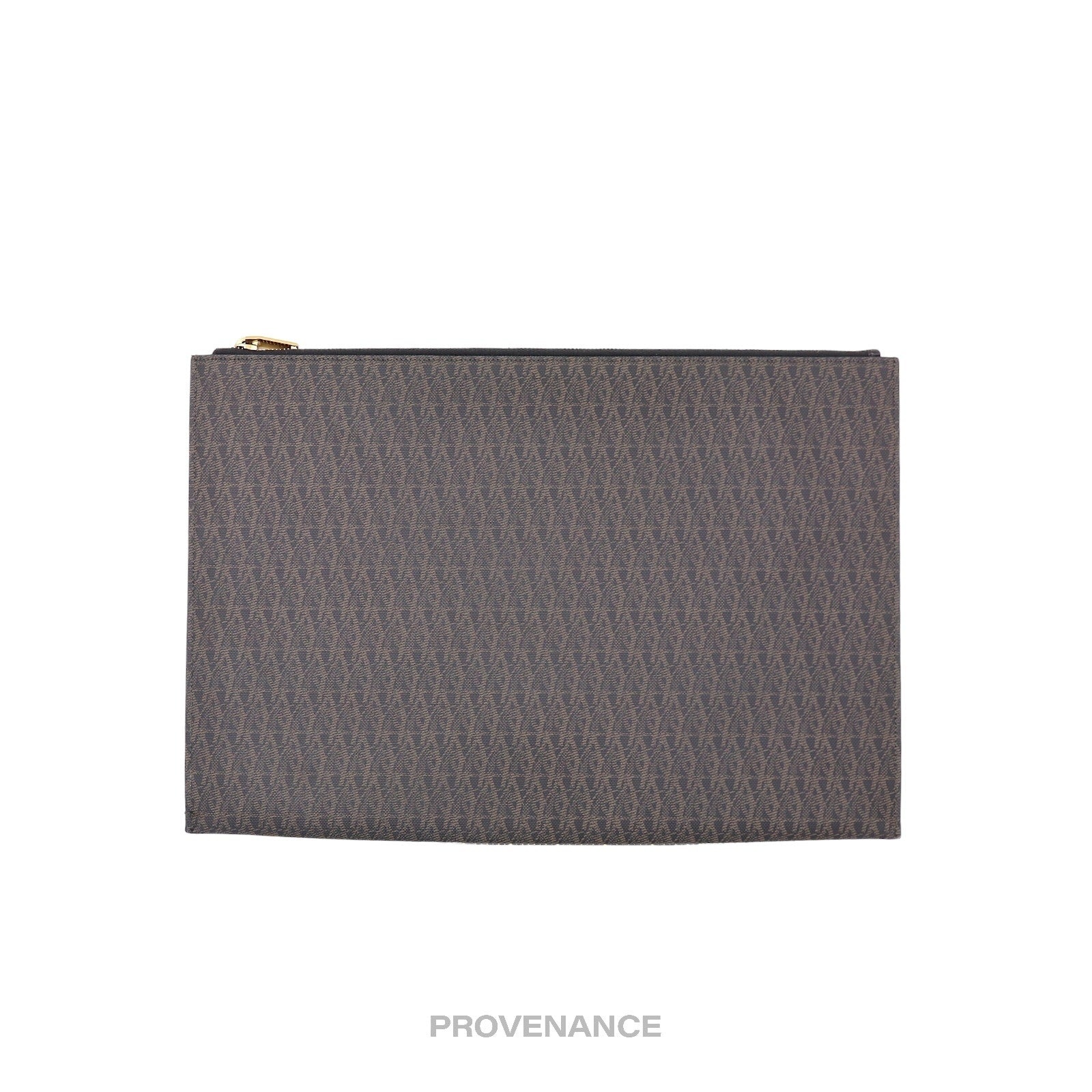 SAINT LAURENT Saint Laurent Paris SLP Zip Pouch - YSL Monogram Brown ...