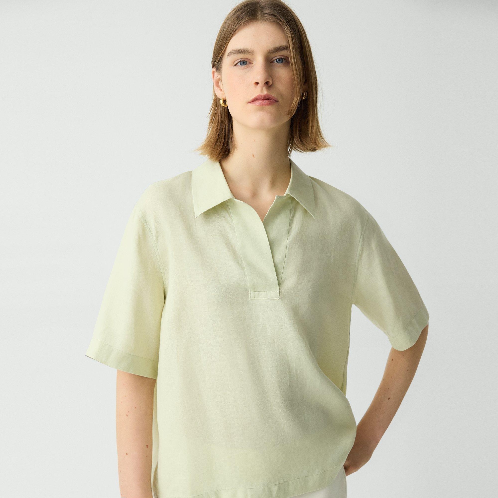 Polo Shirt in Relaxed Linen - 5