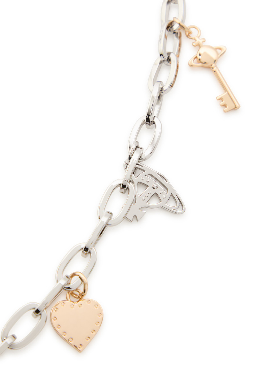 Vivienne Westwood Multi Charm Two-tone Chain Belt - 3
