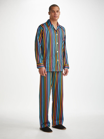 Derek Rose Men's Classic Fit Pyjamas Wellington 56 Cotton Multi outlook