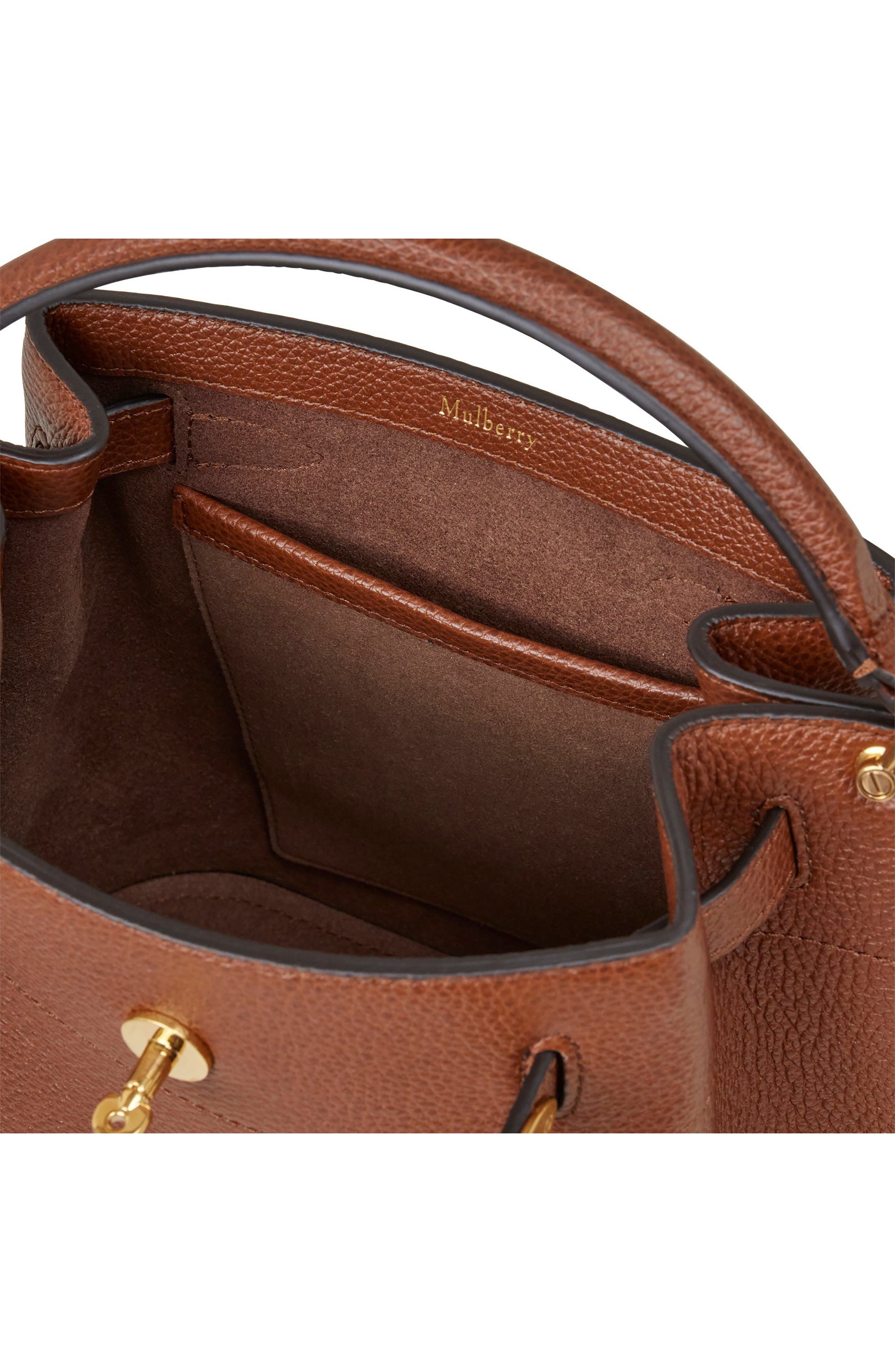 Mulberry Small Islington Classic Leather Bucket Bag in Oak at Nordstrom - 4