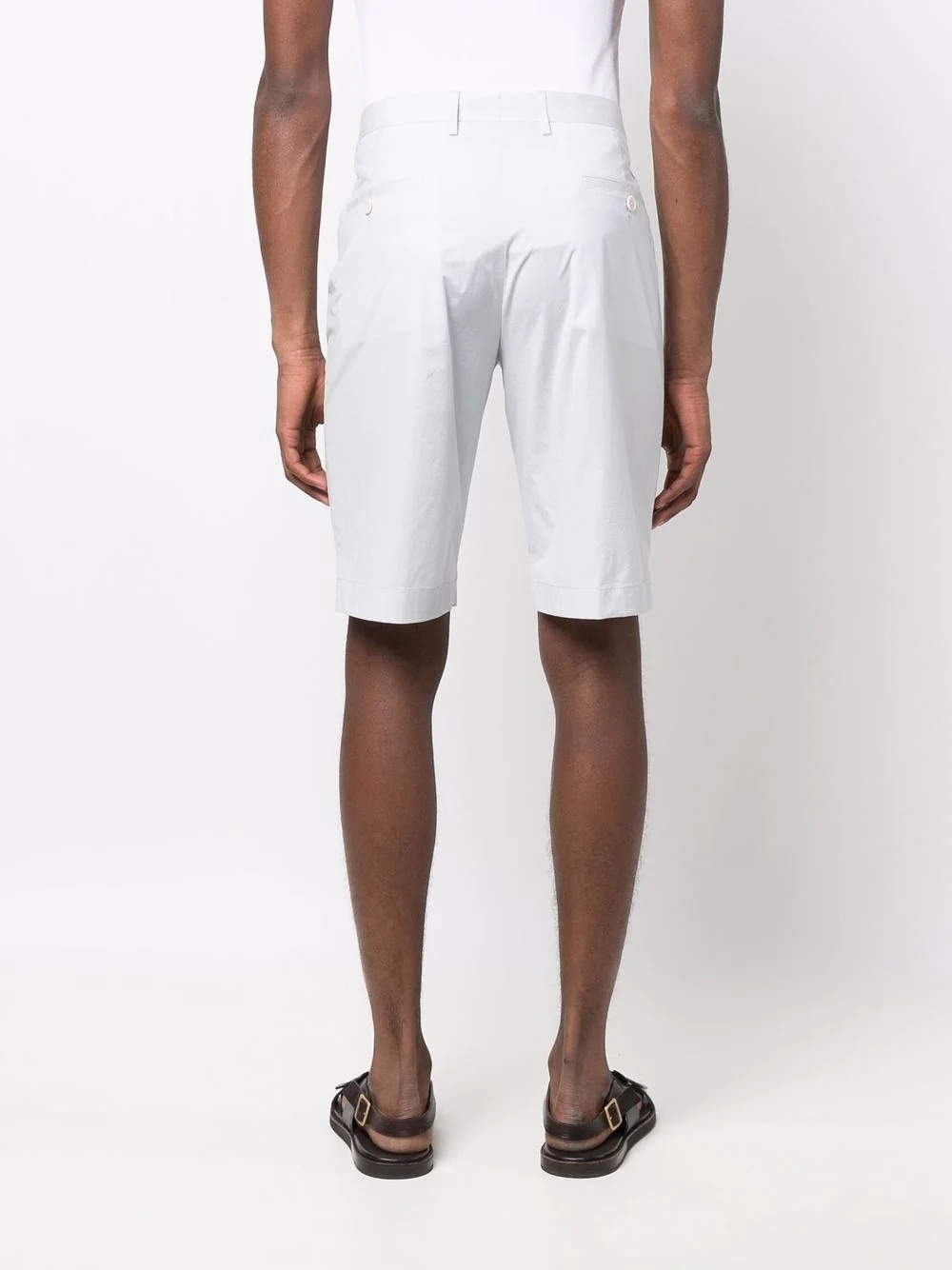 straight-leg chino shorts - 4