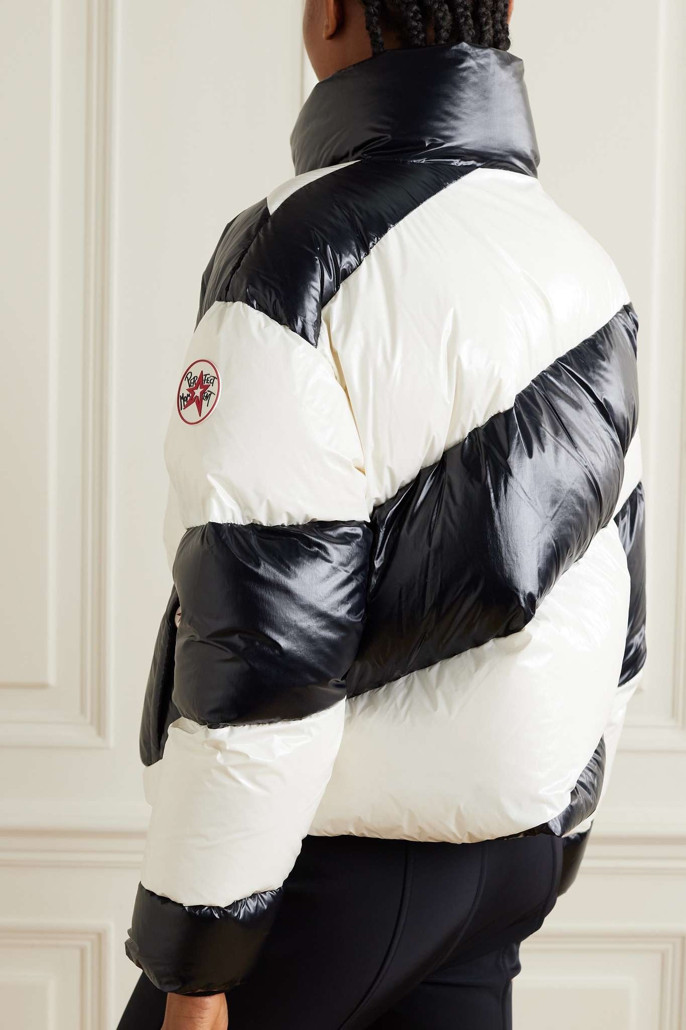 Super Mojo III striped quilted down ski jacket - 4