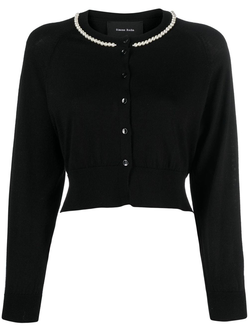 pearl-embellished cardigan 1