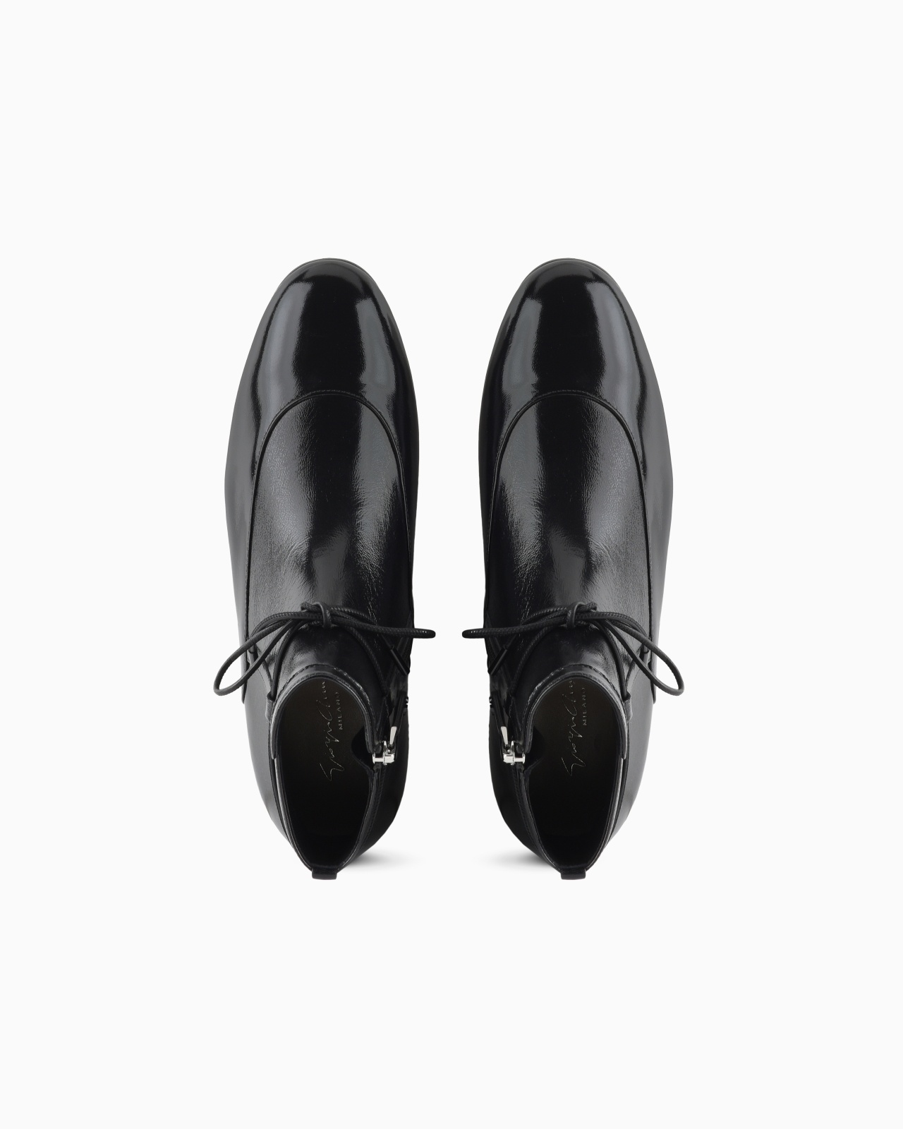 TEXTURED PATENT-LEATHER ANKLE BOOTS - 3