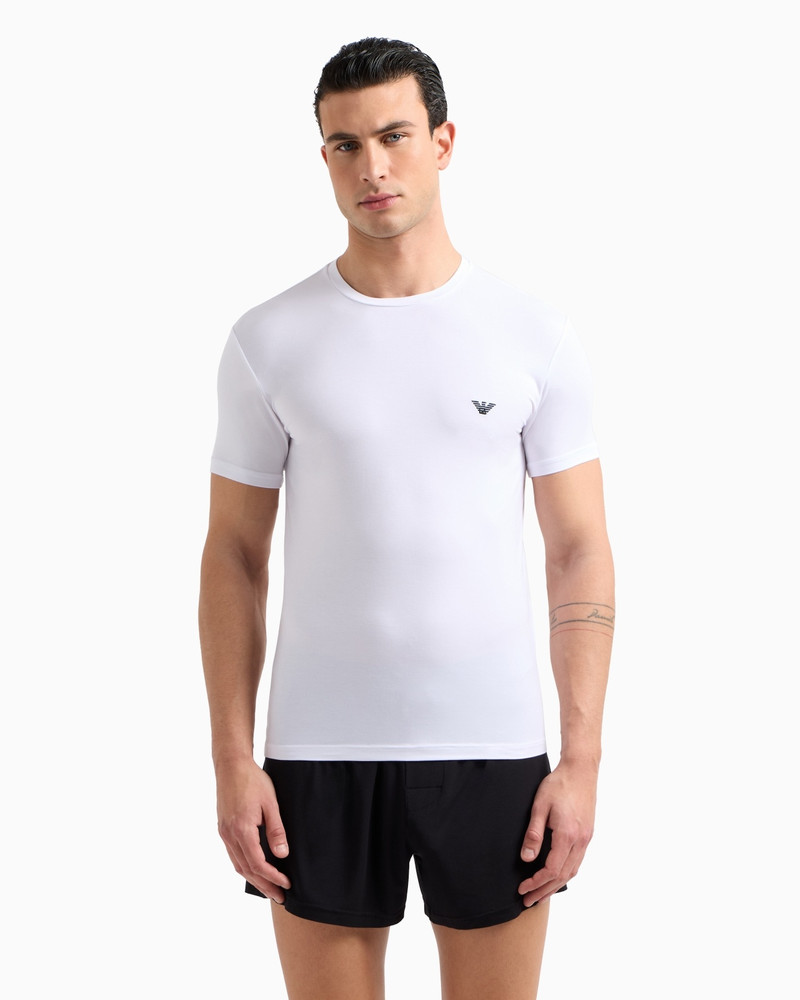 EMPORIO ARMANI FITTED LOUNGEWEAR T-SHIRT IN SOFT MODAL outlook