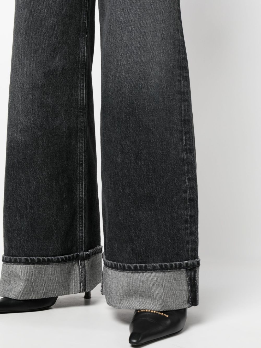 Dame wide-leg organic-cotton jeans - 5