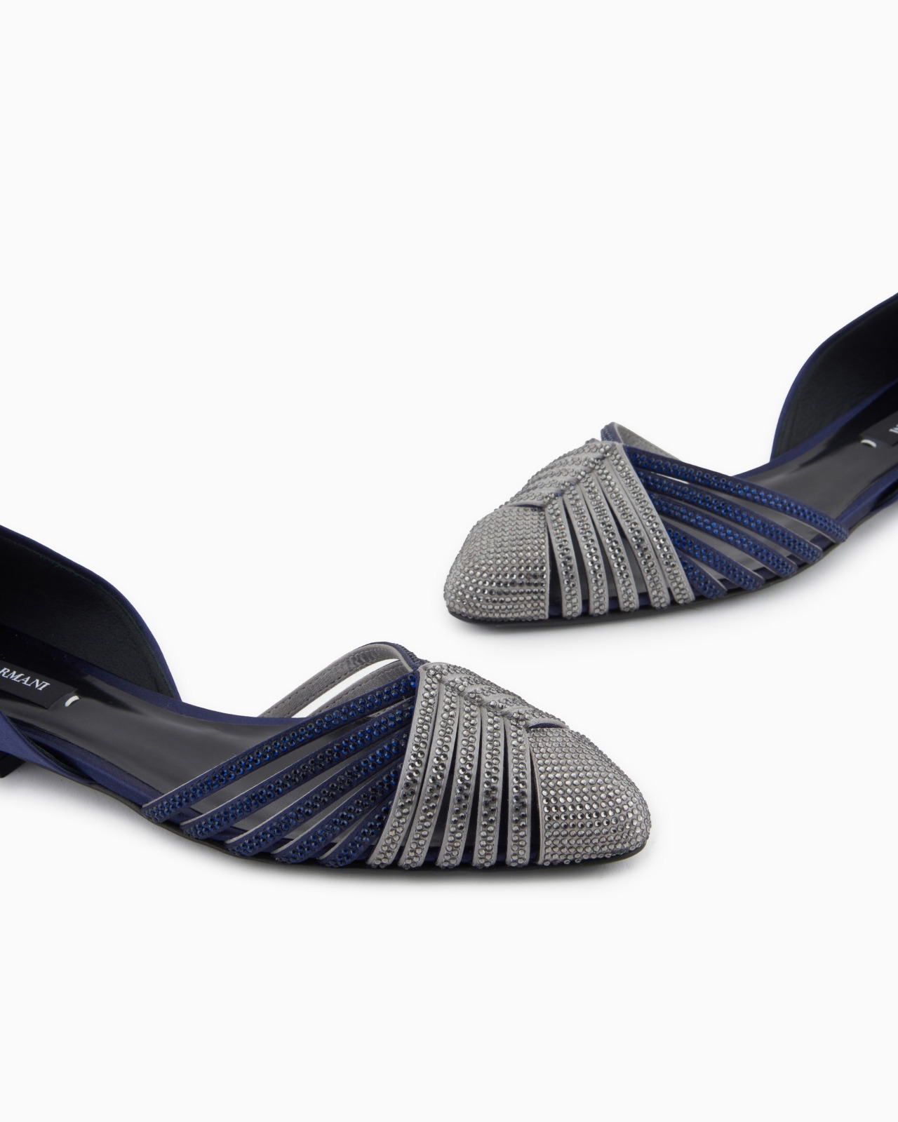 SATIN AND RHINESTONE BALLERINAS - 5