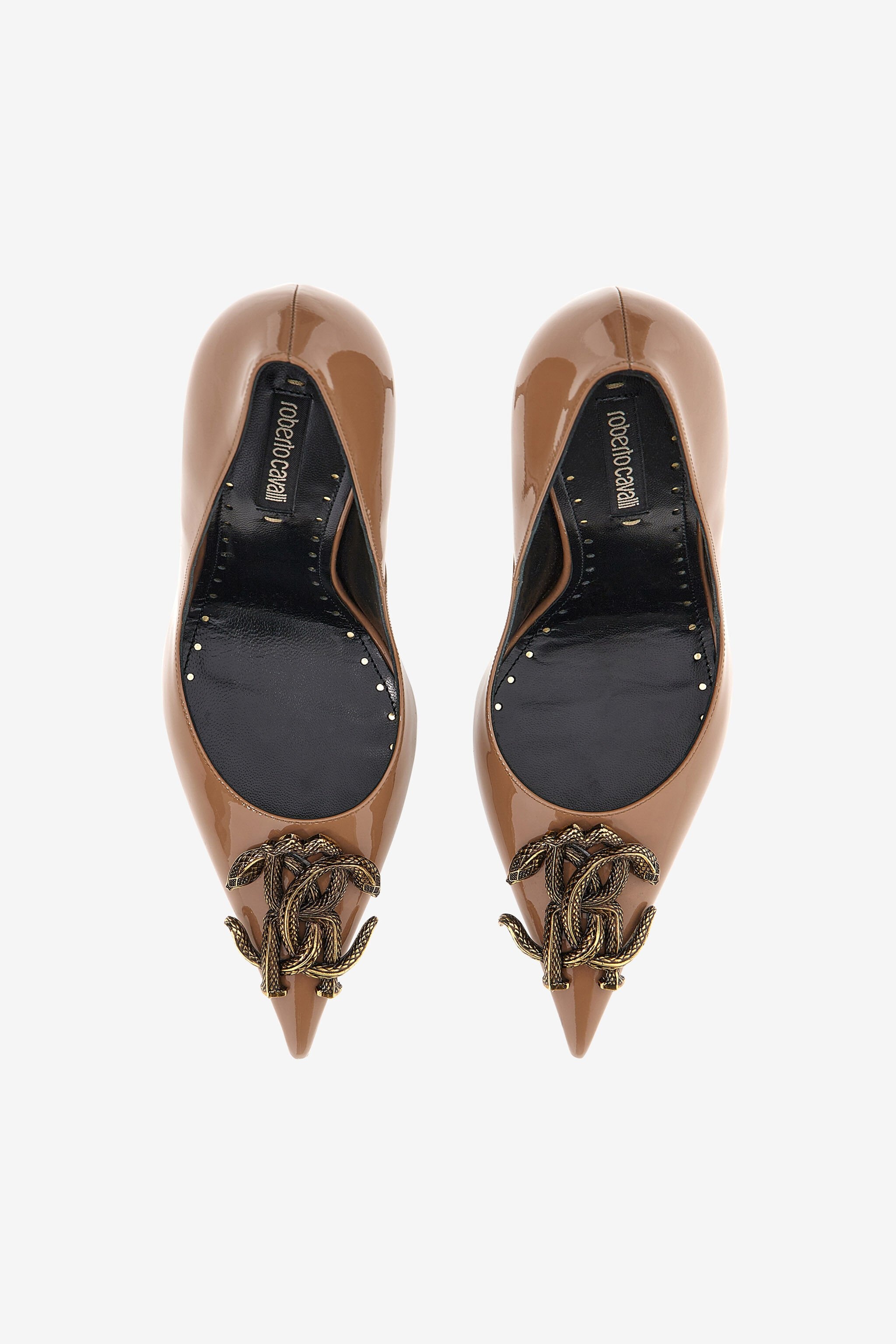 Décolleté with Monogram Mirror Snake - 5