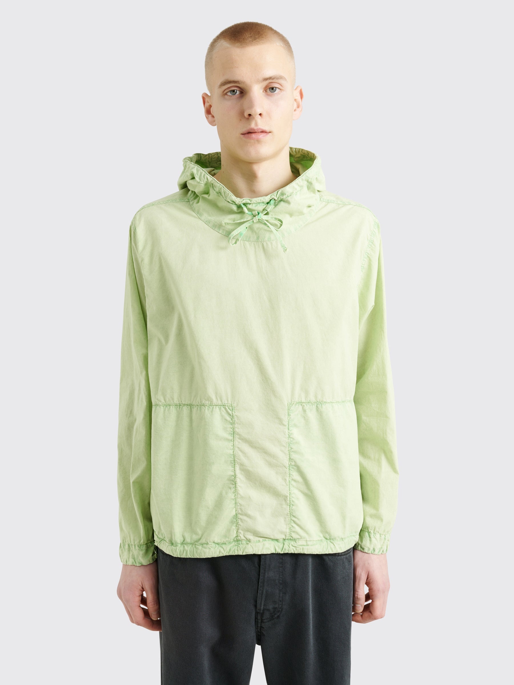 RANRA RANRA STEINN COTTON HOODIE LIGHT GRASS GREEN | tresbien | REVERSIBLE