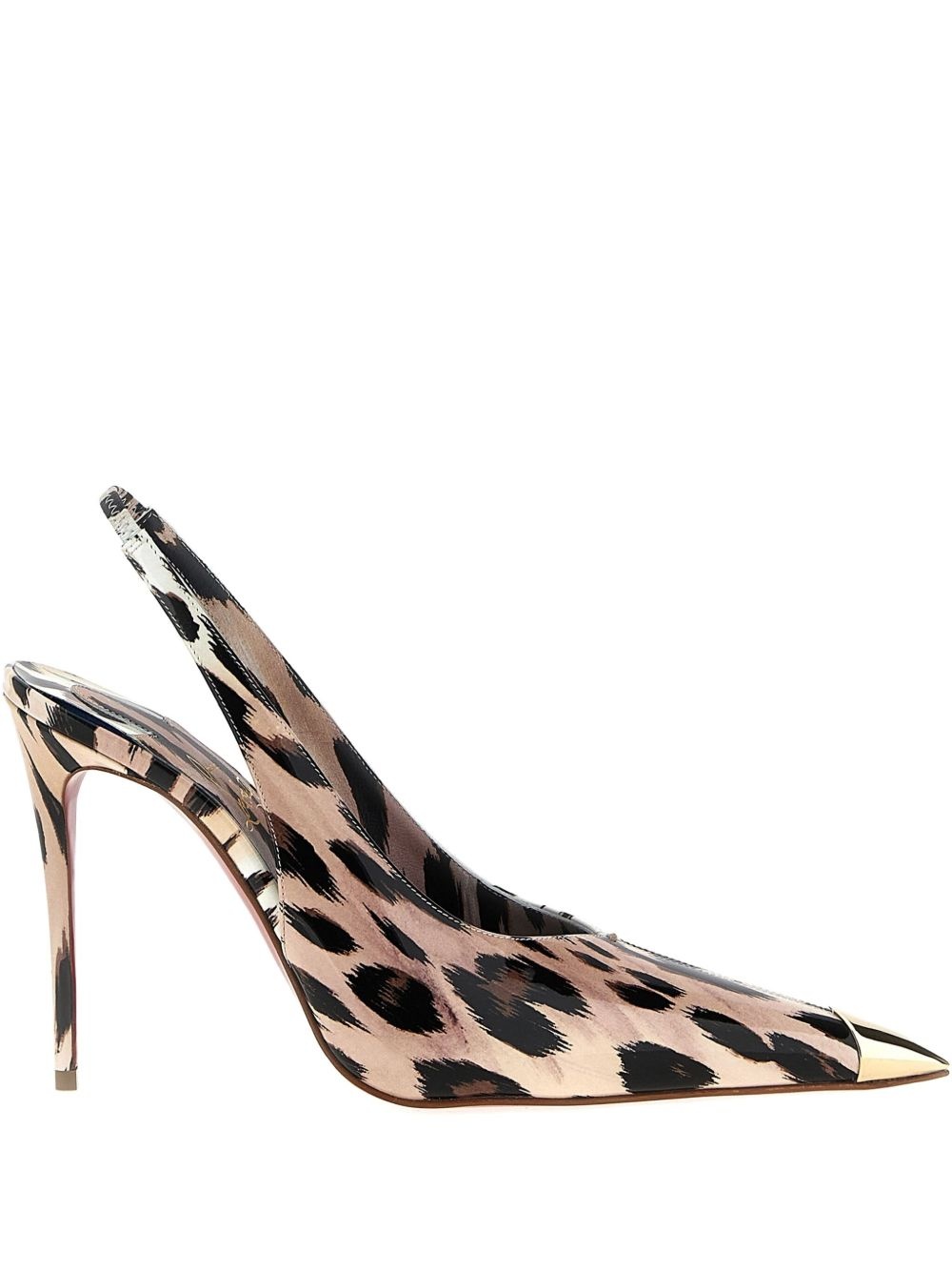 100mm Katissima leopard-print slingback pumps - 1