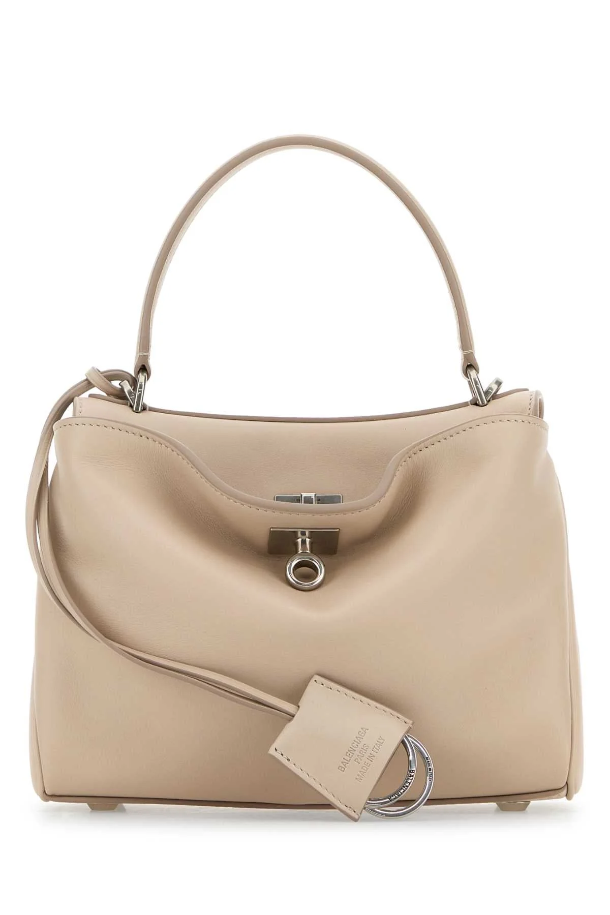 Balenciaga Women Powder Pink Leather Mini Rodeo Handbag - 1