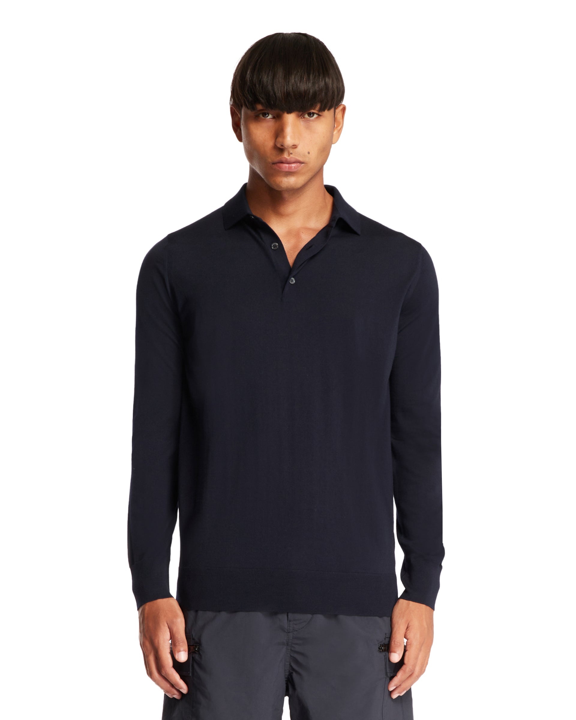 Blue Polo Neck Sweater - 1