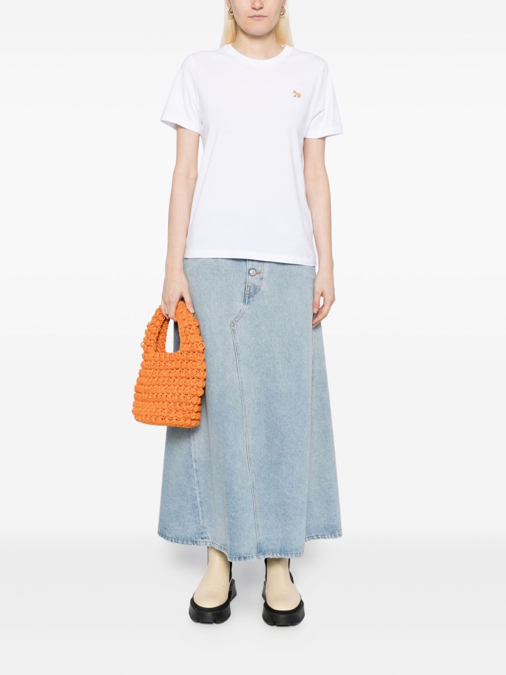 fox-embroidered T-shirt - 2