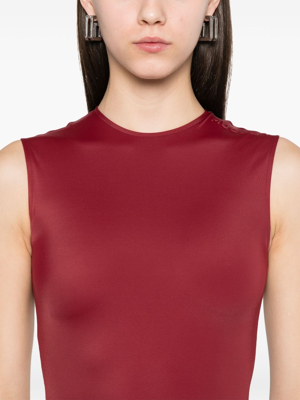 logo-embossed bodysuit - 5