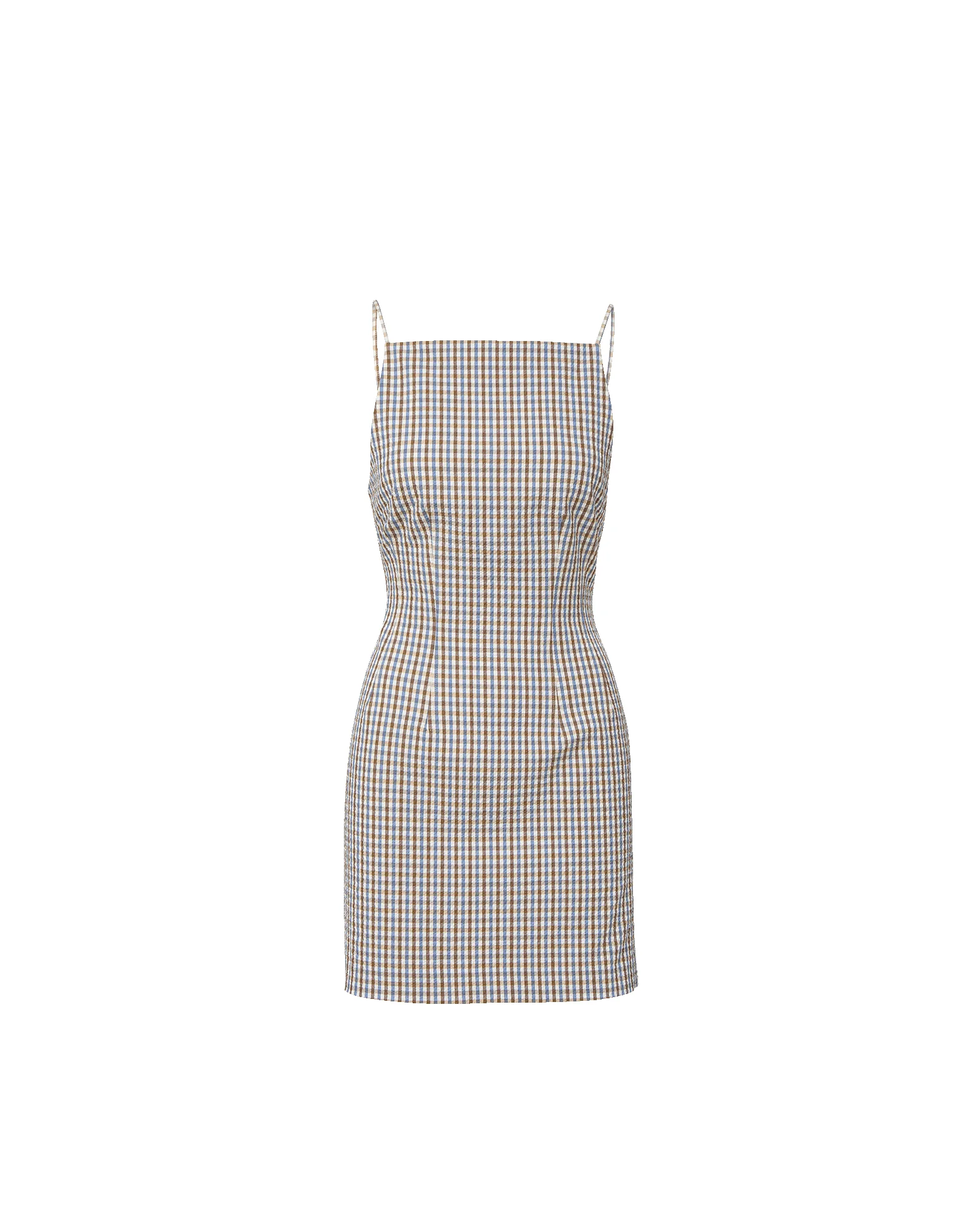 CHESTER GINGHAM MINI DRESS - 1