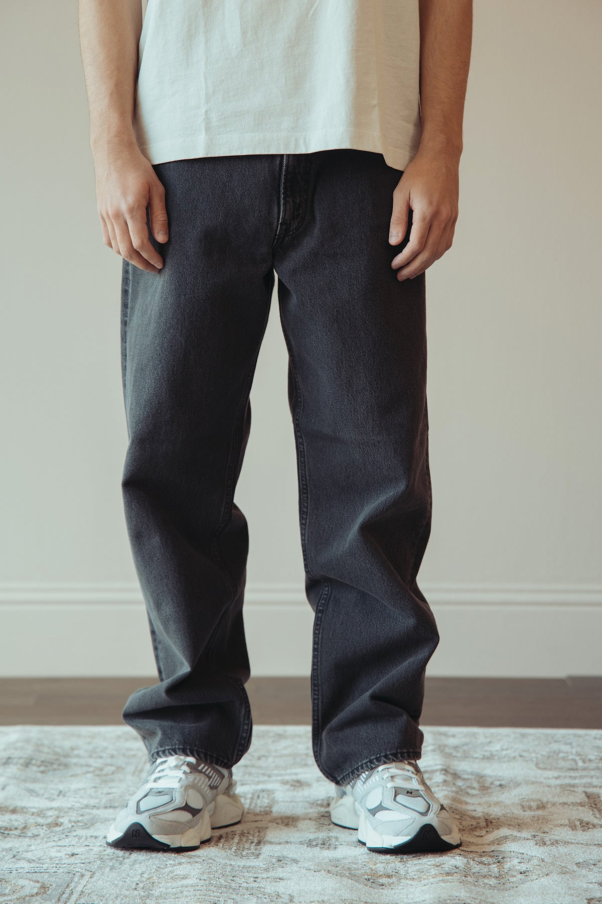 101 Dad's Fit Denim - Black Denim Stone - 3