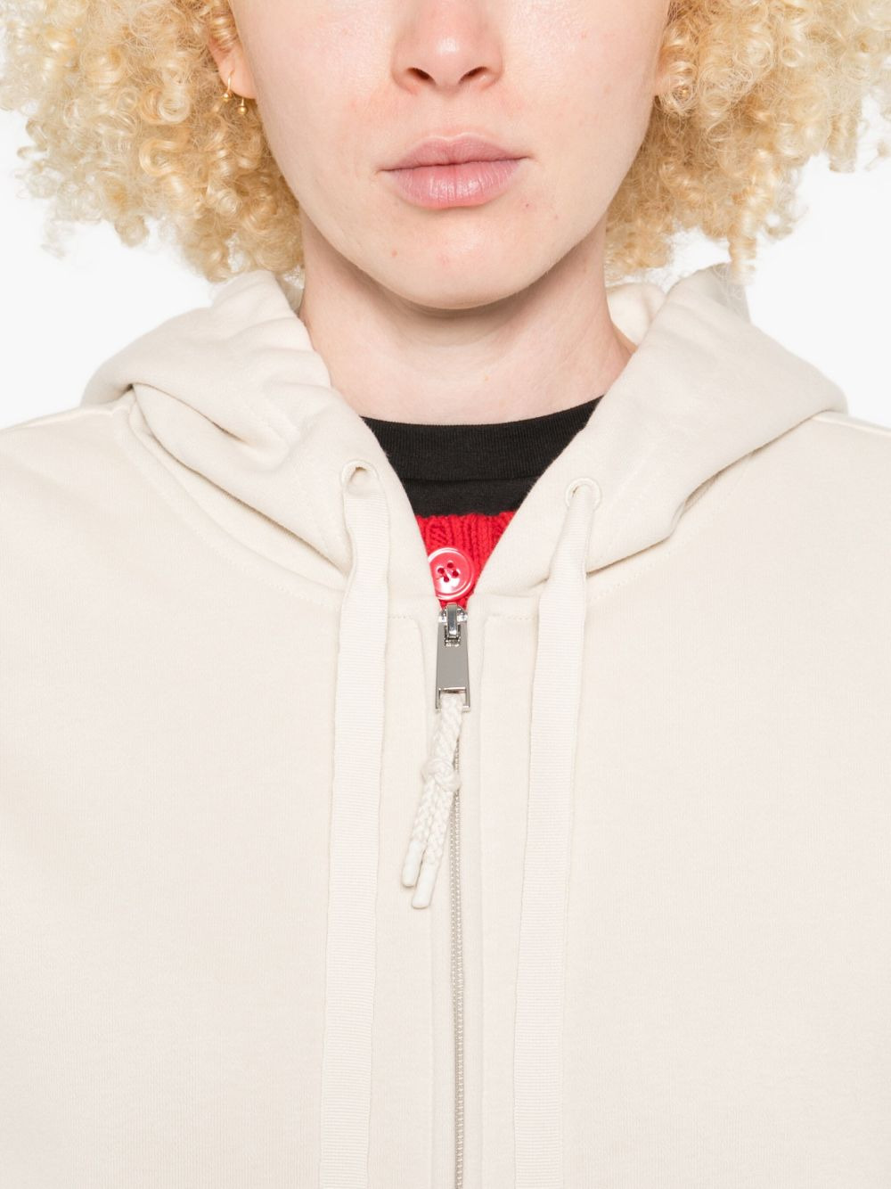 hooded zip-up jacket - 5