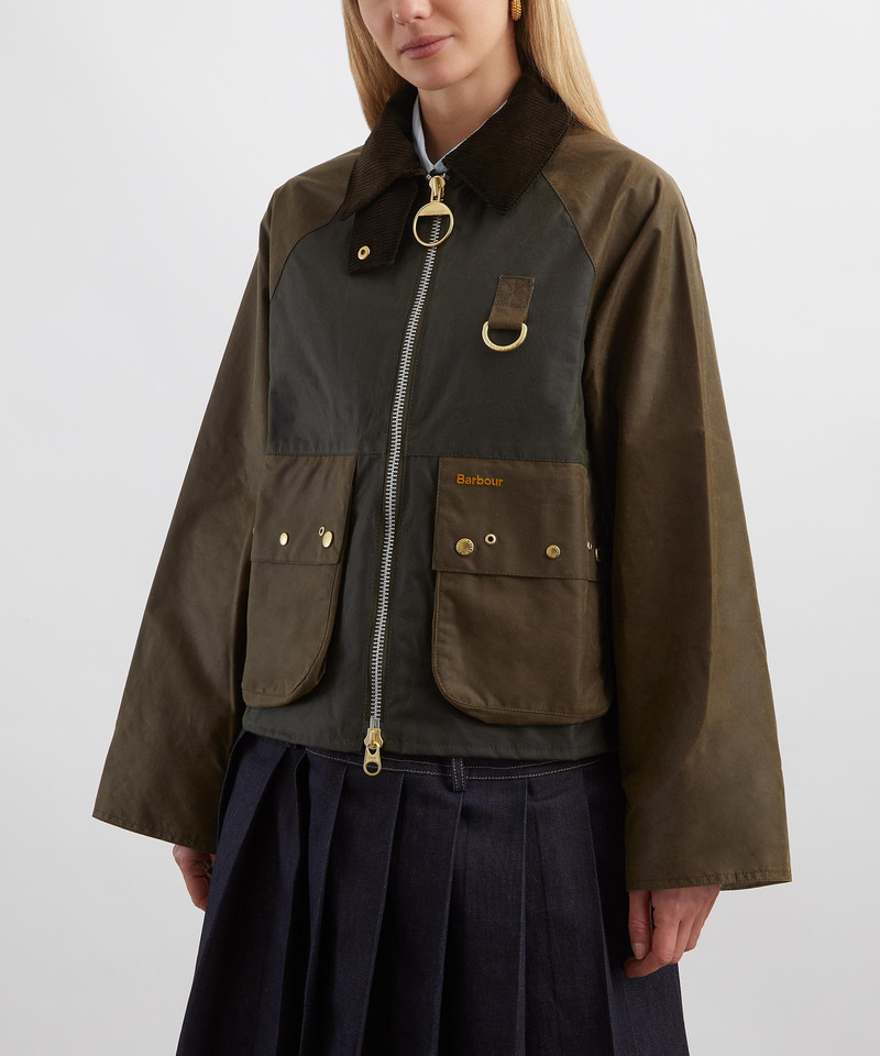 Barbour Archive Olive Keaton Waxed Jacket outlook