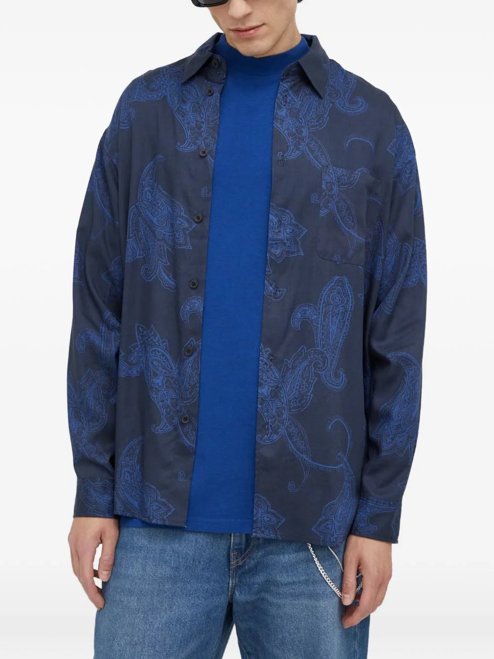 paisley-pattern shirt - 1